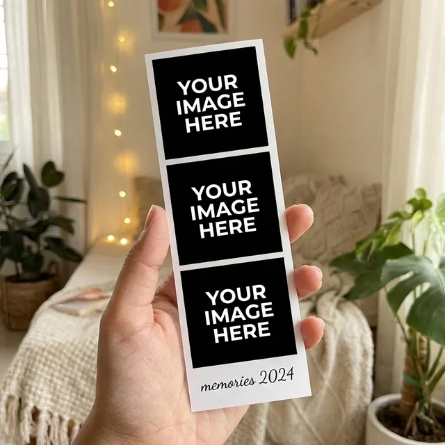 3-Photo Strip with Text
