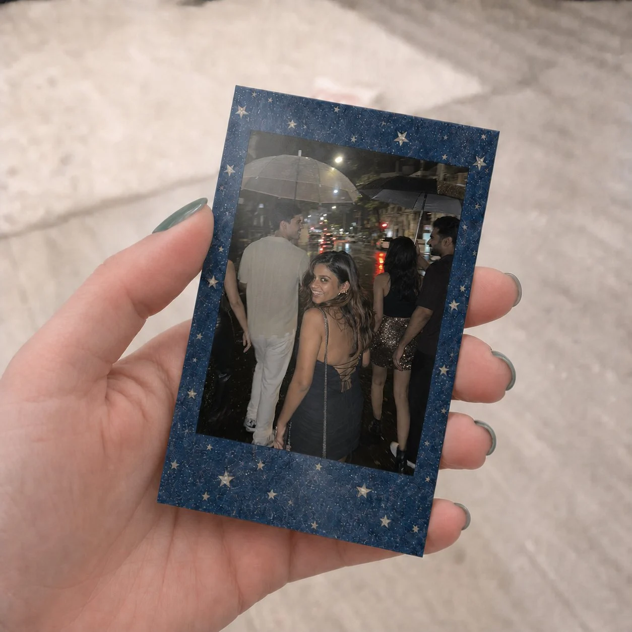 Mini Navy Starry Night Polaroids