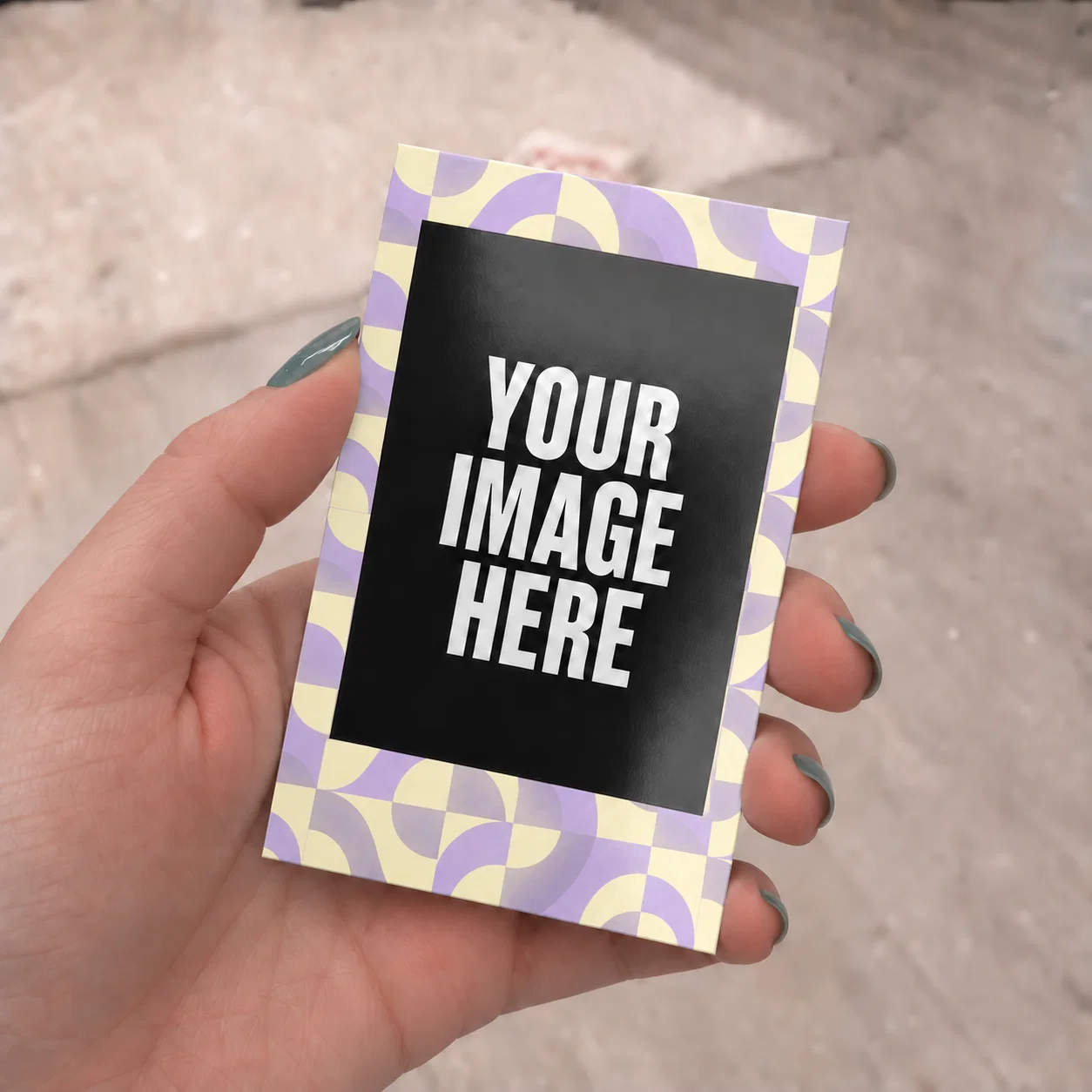 Mini Purple Retro Arches Polaroids