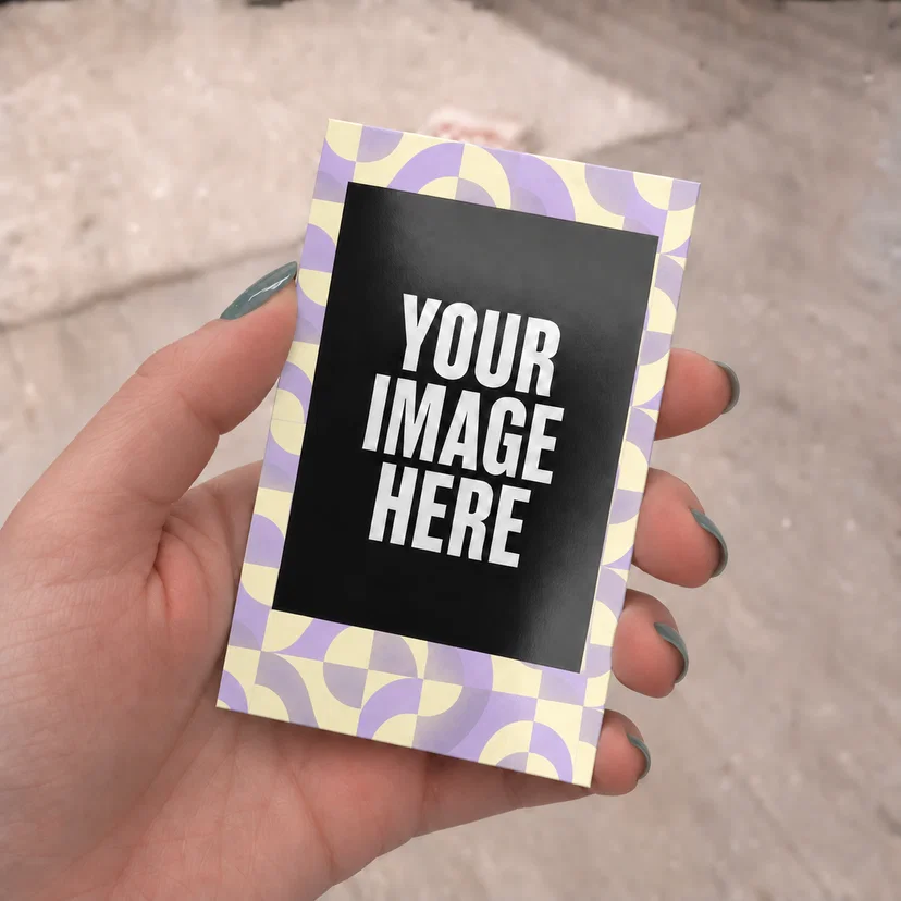 Mini Purple Retro Arches Polaroids