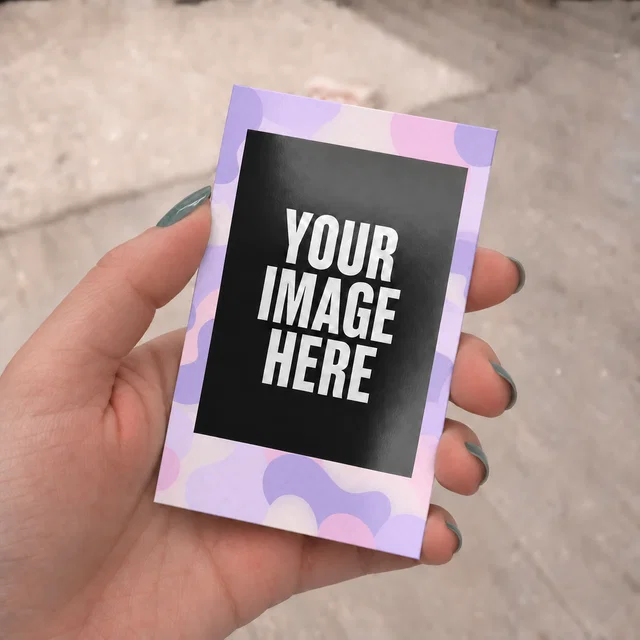 Mini Purple Pastel Abstract Polaroids