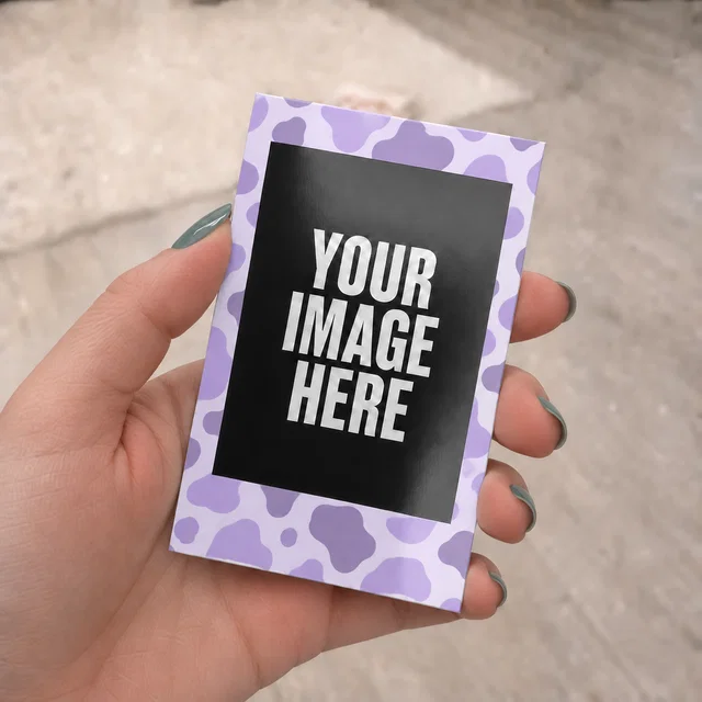 Mini Purple Cow Print Polaroids