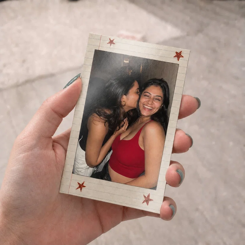 Mini Vintage Star Paper Polaroids