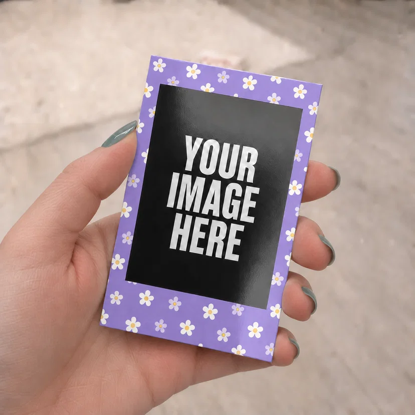 Mini Purple Daisies Polaroids