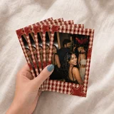 Mini Red Gingham Star Polaroids