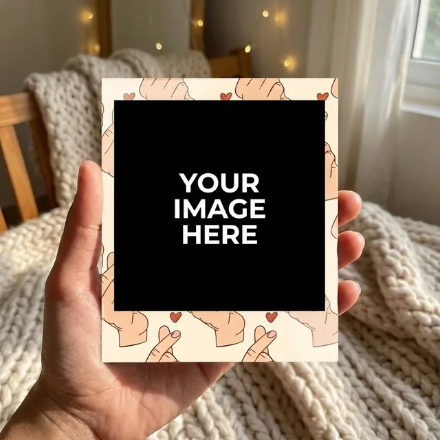 Finger Heart Polaroids