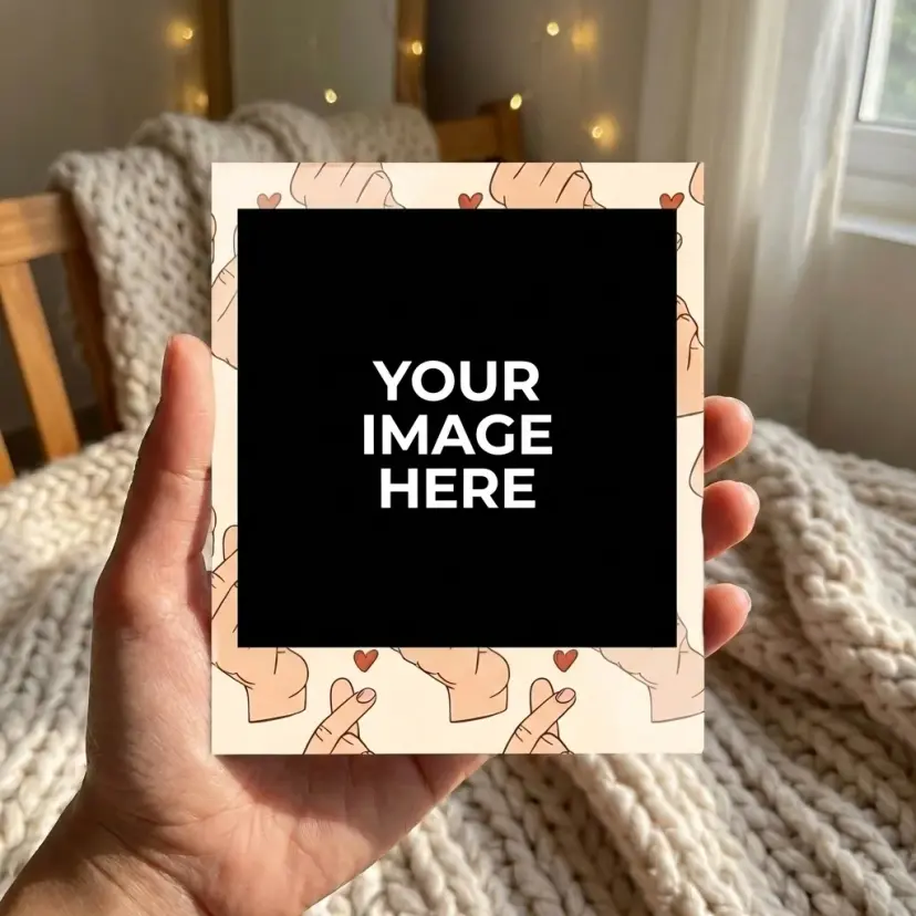 Finger Heart Polaroids