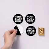 Circle Shape Photo Stickers 3 inch
