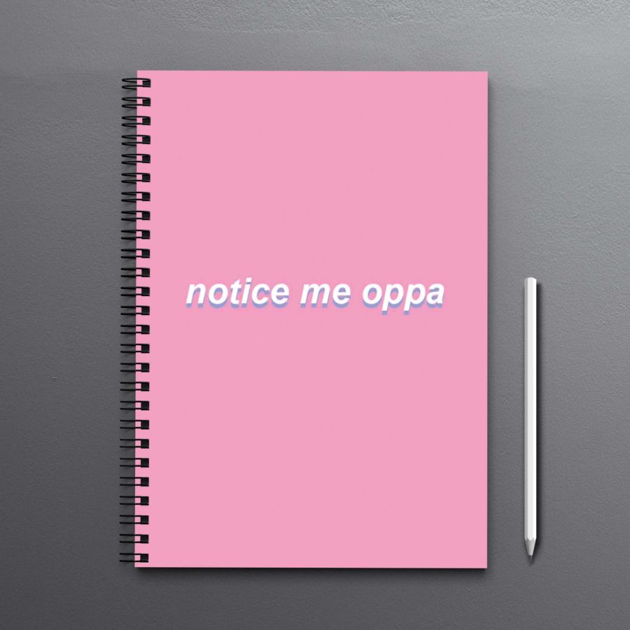 Notice me Oppa Korean Notebook