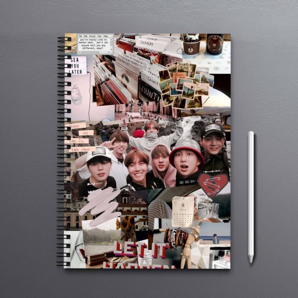 K-Pop Aesthetic Moodboard Notebook