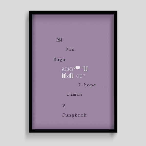 BTS Army Aesthetic Korean Poster