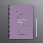 BTS Army Aesthetic Korean Notebook