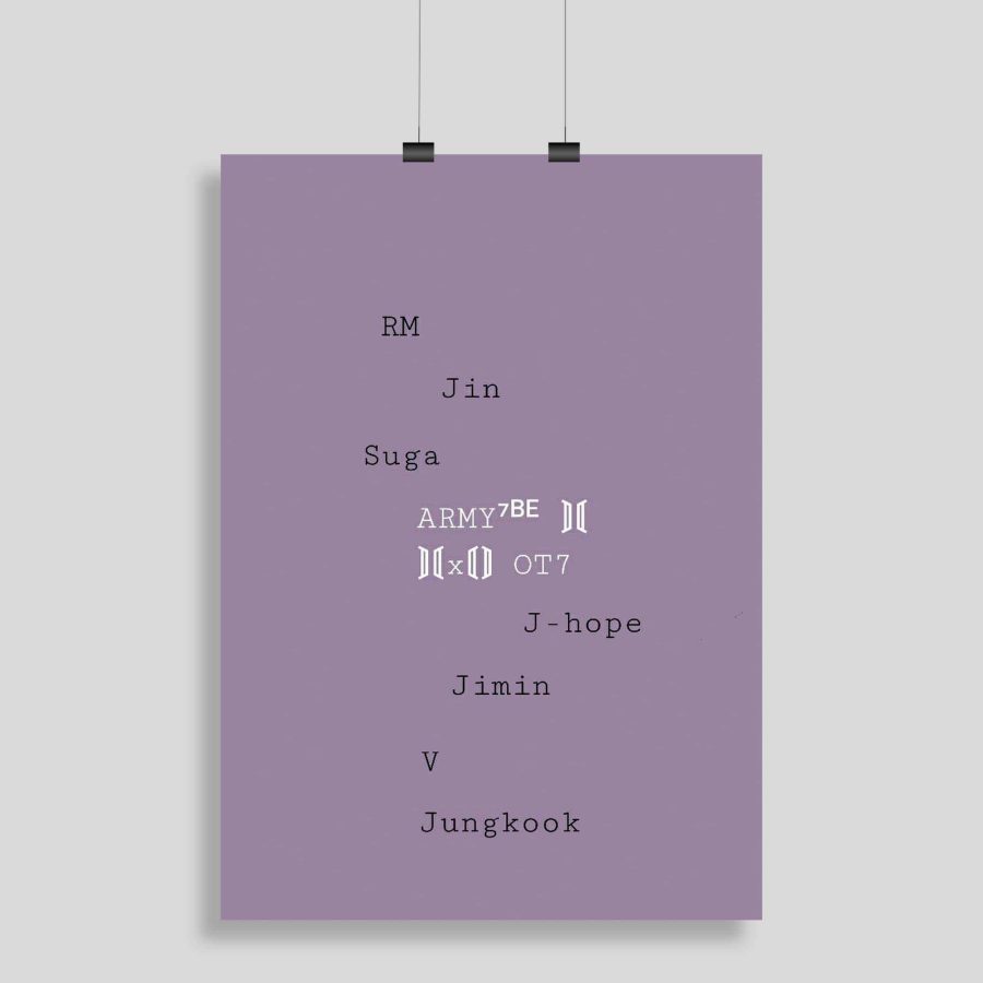 BTS Army Aesthetic Korean Poster