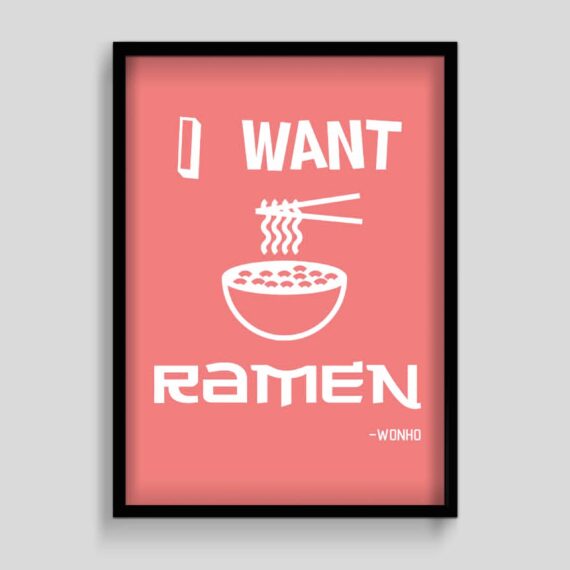 I want Ramen Korean Poster