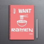 I want Ramen Korean Notebook