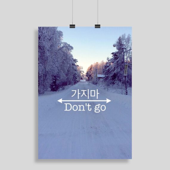 Don't Go Korean Poster