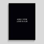 Love is a Lie in Korean Poster