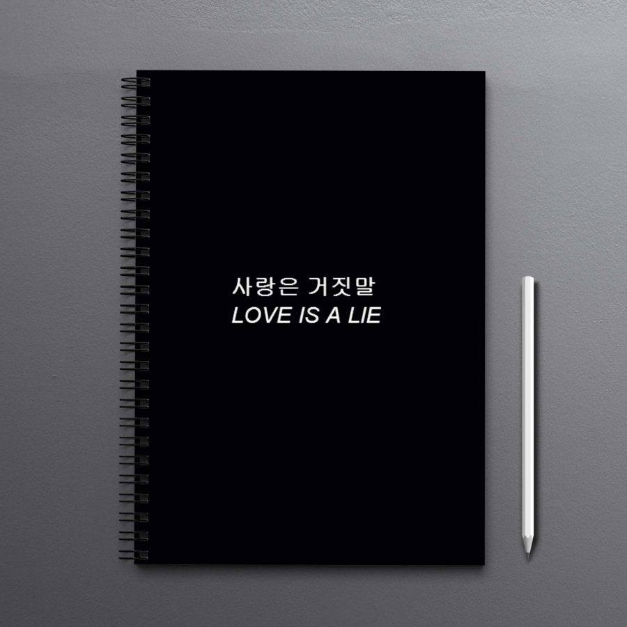 Love is a Lie in Korean Notebook