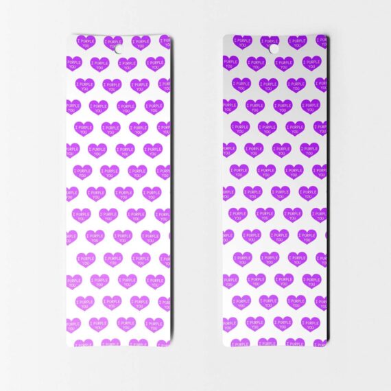 I Purple you Seamless Bookmark - Set of 8