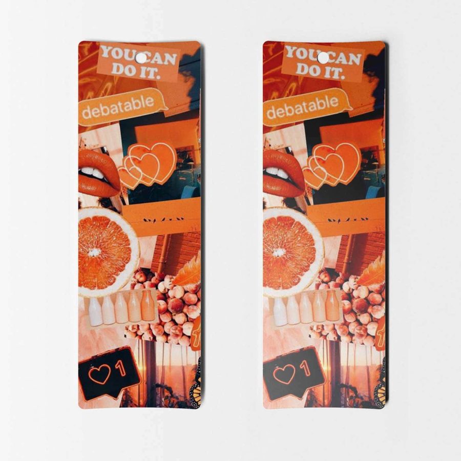 Orange Aesthetics Bookmark - Set of 8