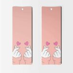 Korean Finger Love Bookmark - Set of 8