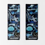 Seaside Abstract Collage Bookmark - Set of 8