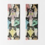 Cute Hipster Cats Bookmark - Set of 8