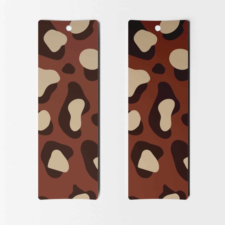 Boho Leopard Pattern Bookmark - Set of 8
