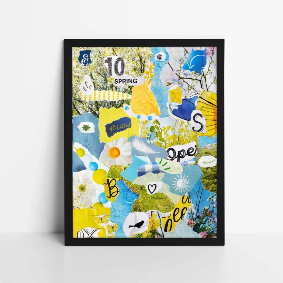 Spring Yellow Moodboard Poster