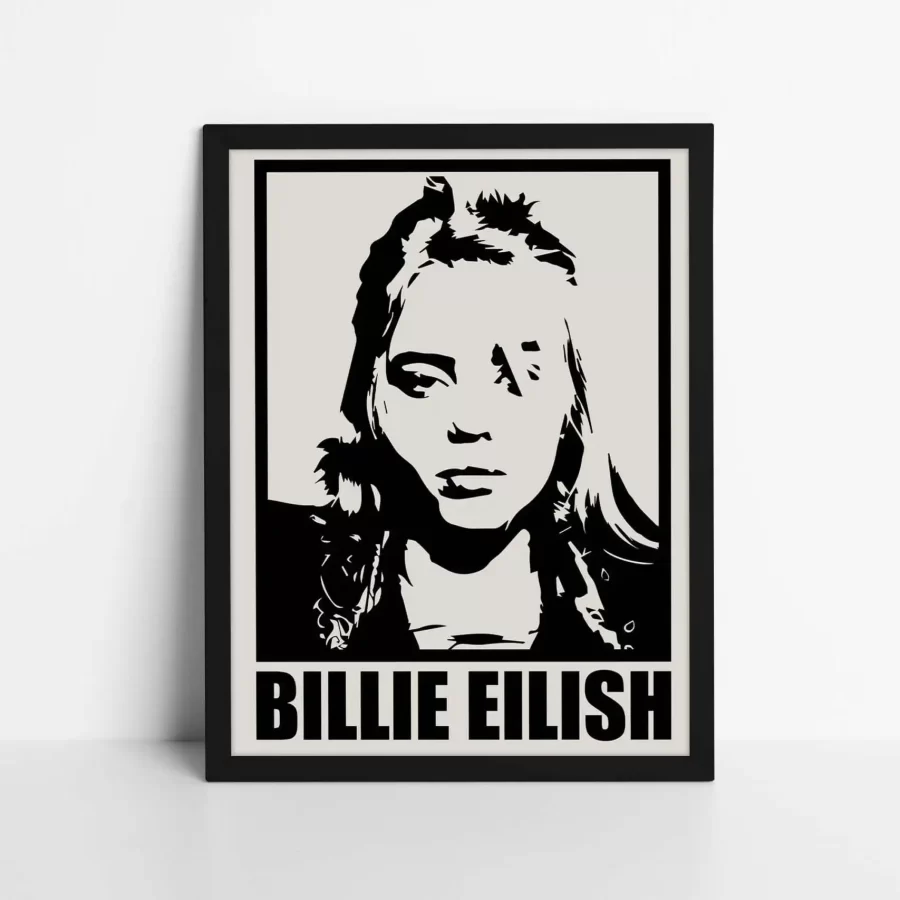 Billie Eilish Silhouette Poster