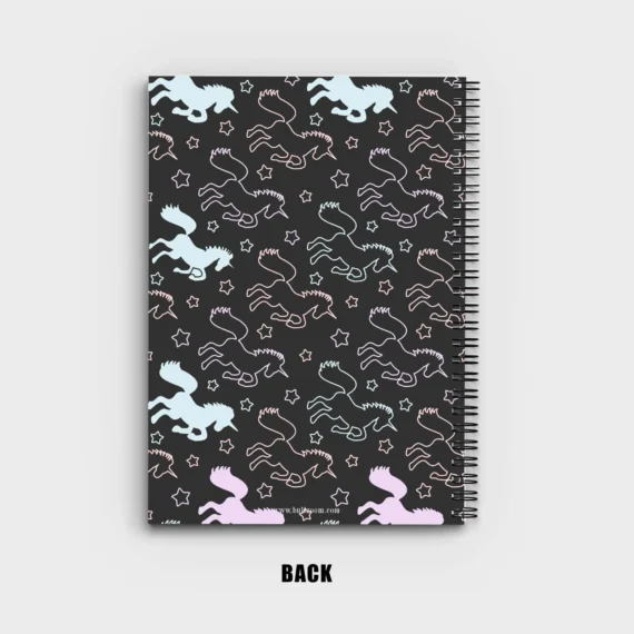 Colorful unicorns seamless Notebook