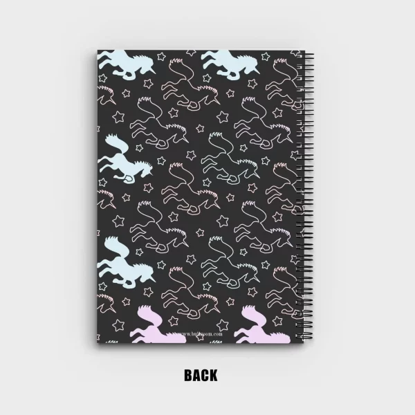 Colorful unicorns seamless Notebook