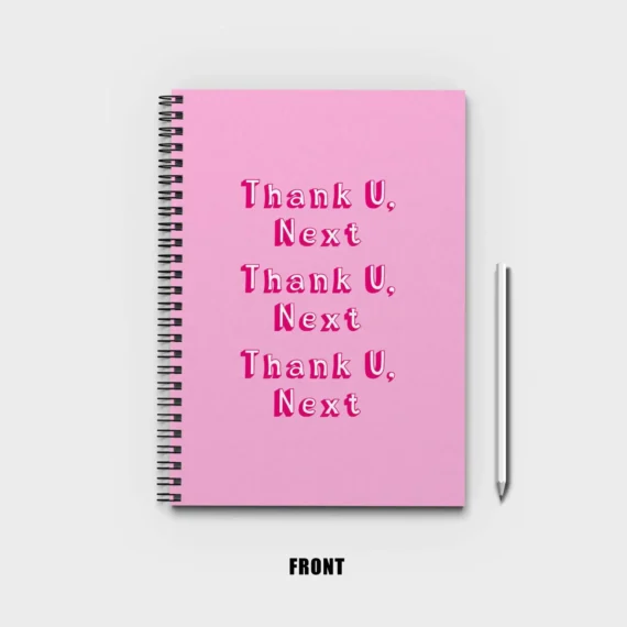 Thank you, Next song lyrics quote Notebook