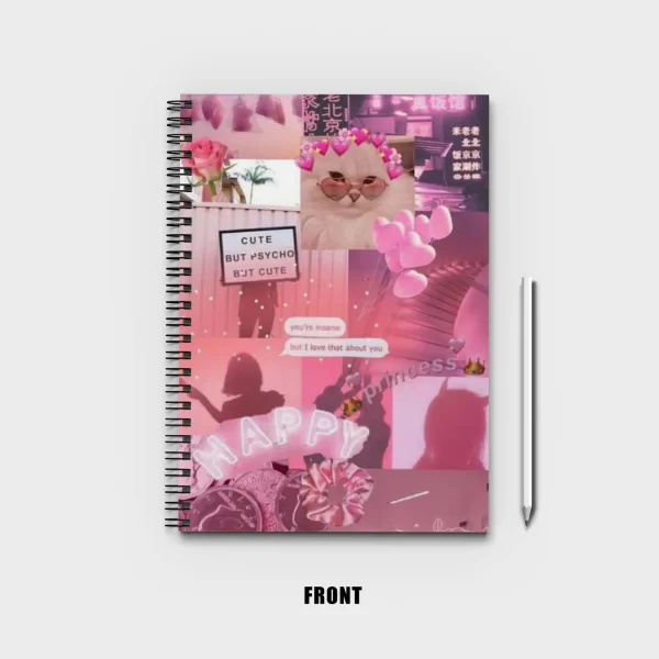 Pink Aesthetic Notebook