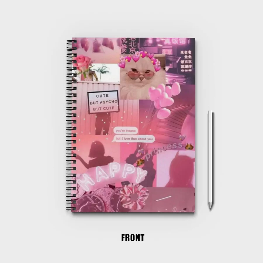 Pink Aesthetic Notebook