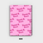 “Thank You, Next” text seamless pattern Notebook