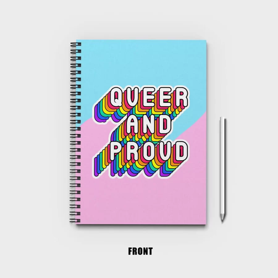 Queer and proud Notebook