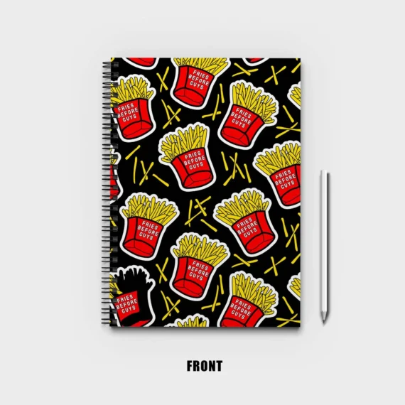French fries seamless pattern Notebook
