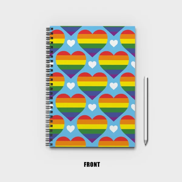 Rainbow hearts Notebook