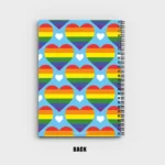 Rainbow hearts Notebook