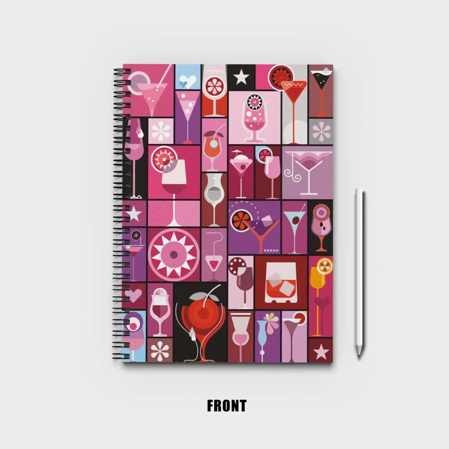 Pop art vector collage Notebook