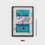 Retro Party typographic Notebook