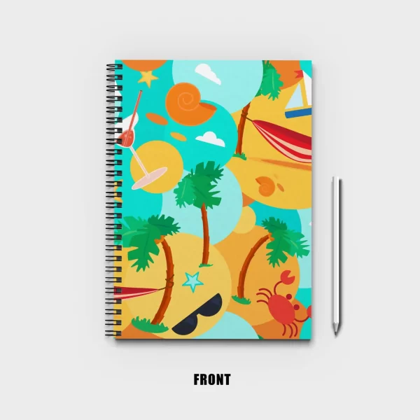 Summer Beach Seamless Notebook