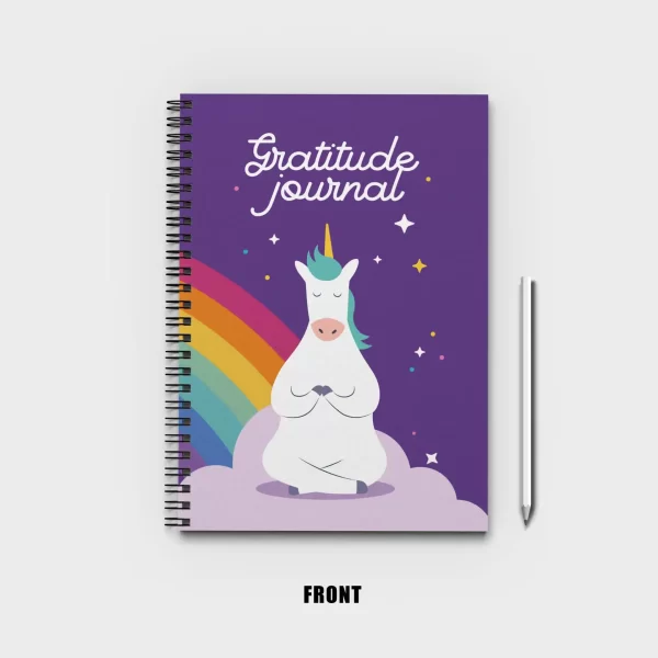 Unicorn Gratitude Journal Notebook