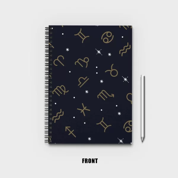 Zodiac Signs Pattern Notebook