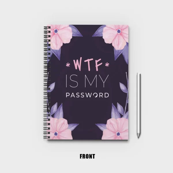 Floral Password Book Notebook