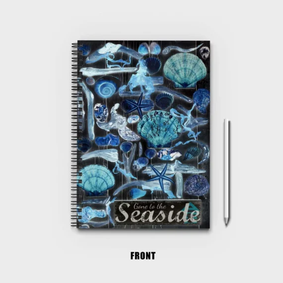 Seaside Abstract Collage Notebook