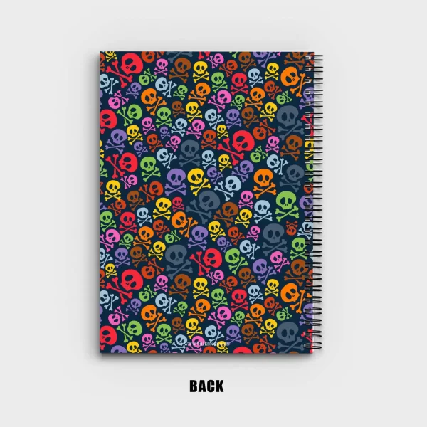 Cute Colorful Skulls Notebook