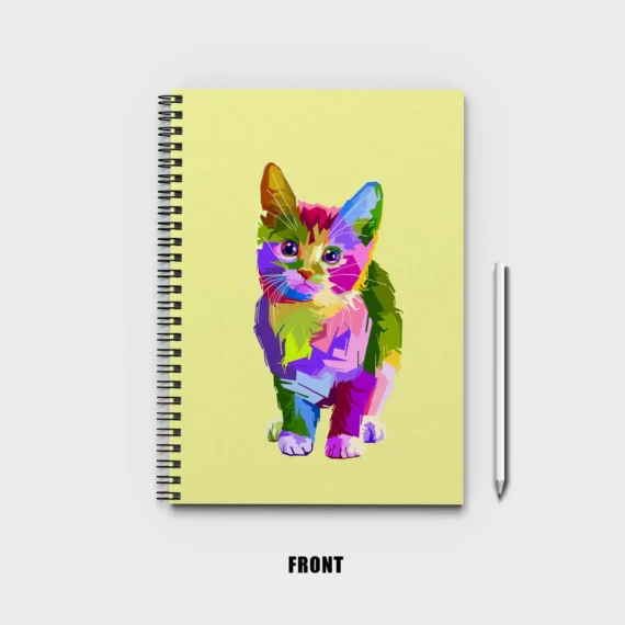 Colorful innocent cat Notebook