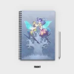 Original illustration of two cute funny elves Notebook